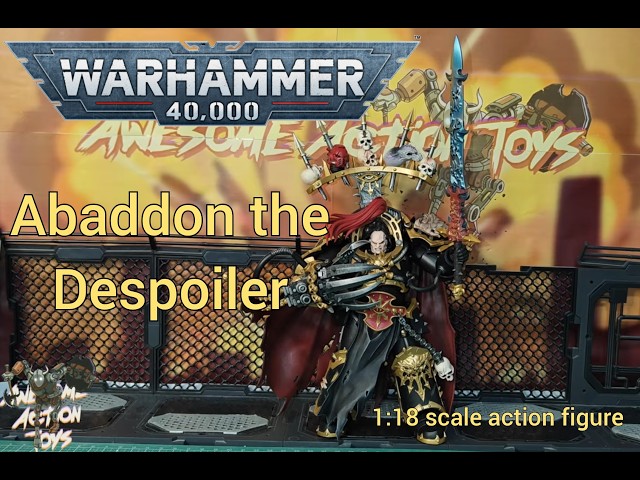 Warhammer 40k Black Legion Abaddon the Despoiler 1:18 scale action