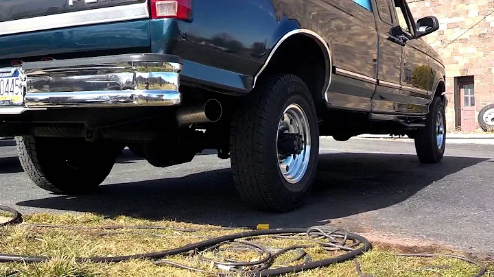 1996 Powerstroke 4" straight pipe start up