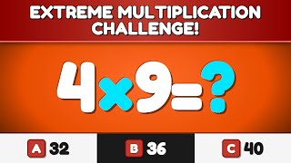 Most kids FAIL at question 25! multiplication speed quiz 🧠