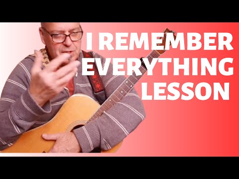 Guitar Lesson for I Remember Everything by John Prine