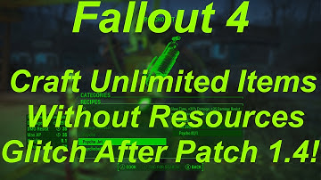 Fallout 4 Crafting Unlimited Items Without Resources Glitch After Patch 1.4! (Fallout 4 Glitches)