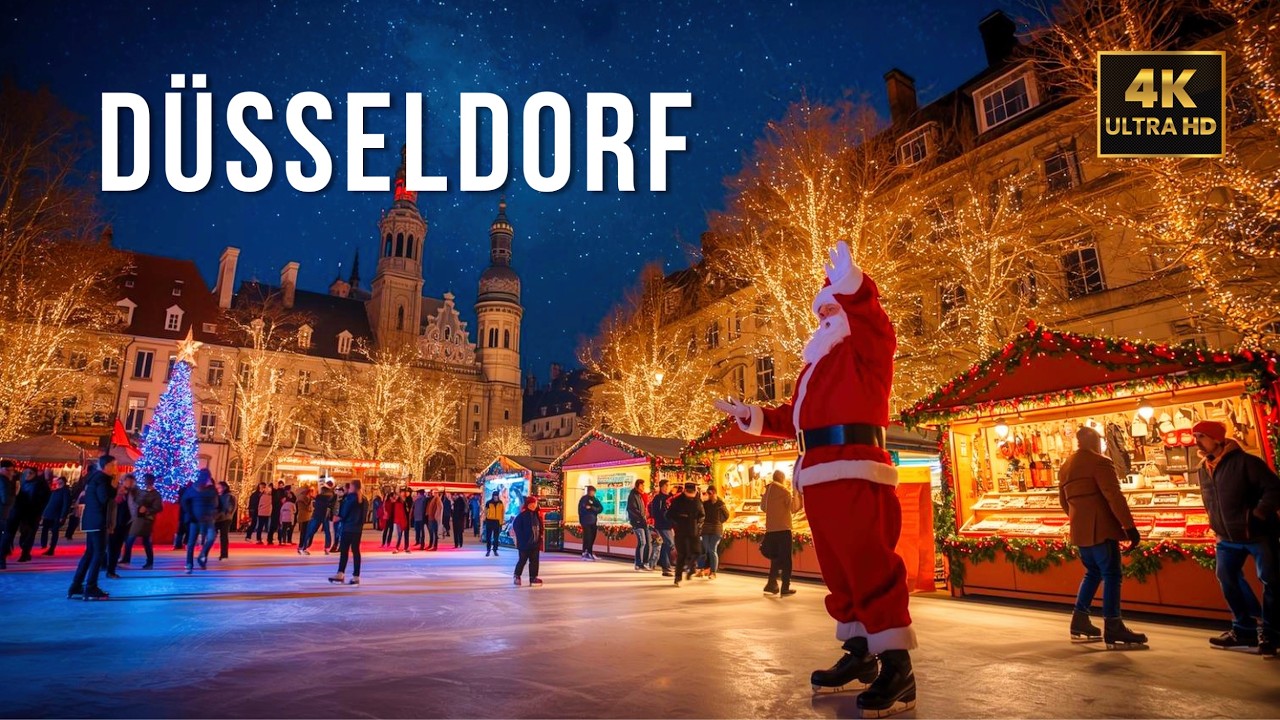 Düsseldorf Christmas Market 🌟| Schadowplatz Weihnachtsmarkt 2025 | Walking Tour in 4K