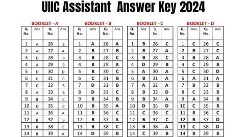 UIIC Assistant Answer Key 2024 – Check United India Insurance Assistant Cut Off @ uiic.co.in
