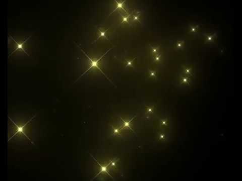 Golden Shining Stars Motion Background