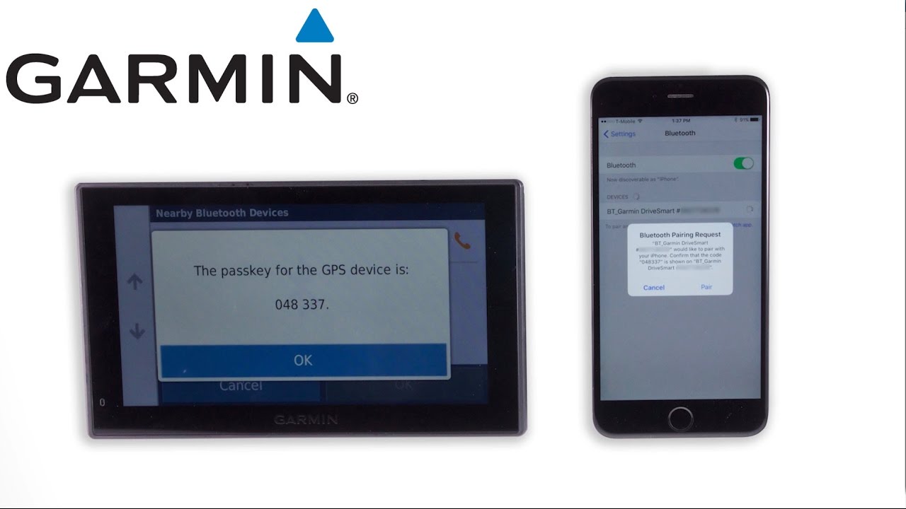 pair garmin with iphone