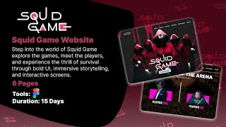 Squid Game Website | UI/UX Case Study + Figma Prototype Walkthrough 
