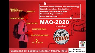 International Research and Methodology Workshop (MAQ-2020)