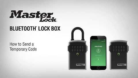 Bluetooth Lock Box -  How to Send a Temporary Code