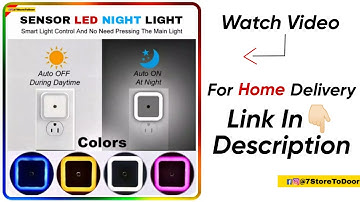 Smart Sensor LED Night Lights Auto (On / Off) 7 Store To Door