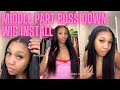 WIG INSTALL | Middle Part “Buss Down” ft NO baby hairs?!