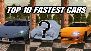 Top 10 Fastest Cars in Car Parking Multiplayer New Update