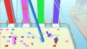 BRIDGE RACE 🚀🌙- All Levels Gameplay Android, iOS v.10