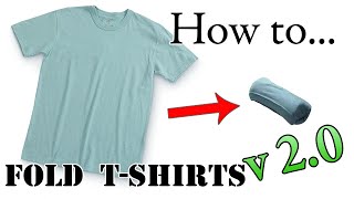 Army Packing Hack 2.0: How to Fold a T-Shirt for Vacation - Compact,  Efficient Ranger Roll - YouTube