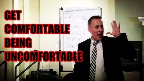 Get Comfortable Being Uncomfortable - Darren Jacklin