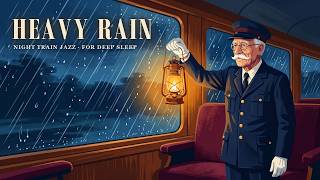 Heavy Rain Night Train Jazz – Vintage 1950s Jazz for Deep Sleep screenshot 5