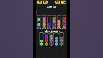 ball sort puzzle level 606