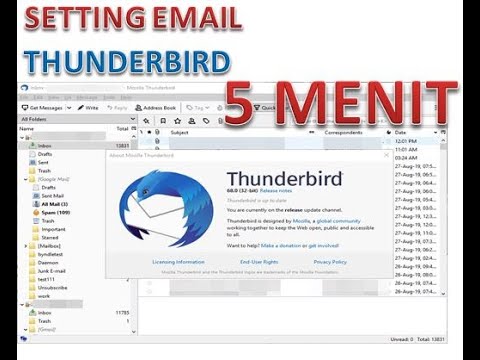 Setting Email ThunderBird dalam 5 menit