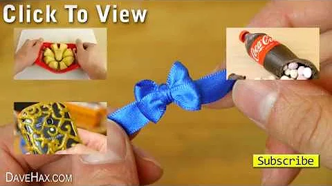 Use Your Fingers or a Fork   How to Make a Mini Bow