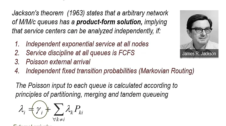 Lecture 35, Queueing Networks