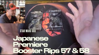 Star Wars CCG Japanese Premiere Booster Rips 57 &amp; 58