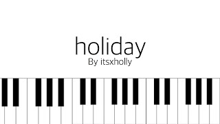 holiday // girls generation // piano tutorial