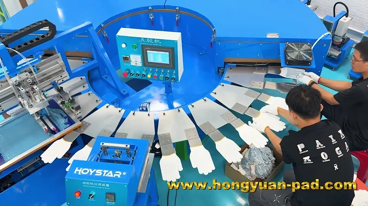 Anti Slip Gloves Screen Printing Machine,Print With PVC Ink