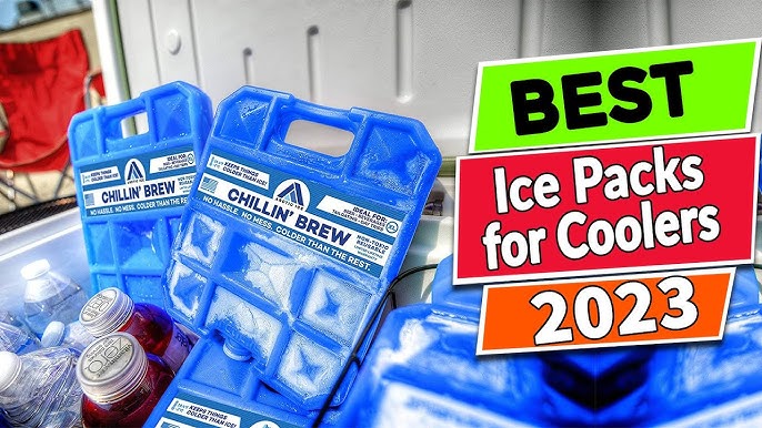  Cooler Shock Ice Packs for Cooler - 2 Reusable, Long