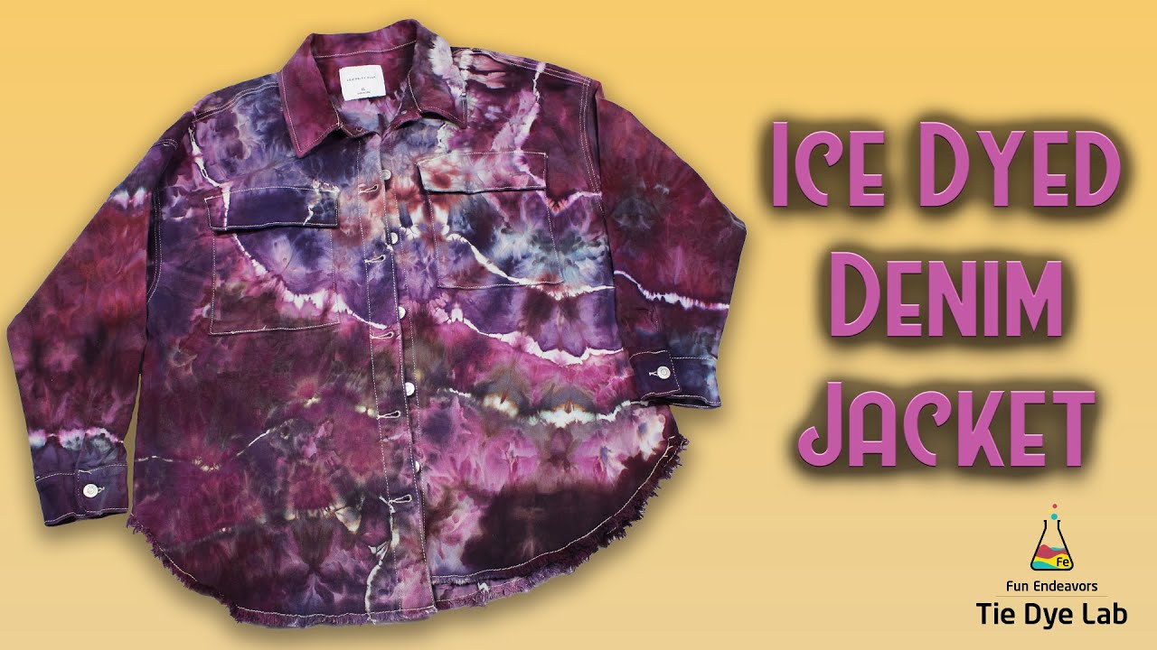 Tutorial For An Ice Dye A Shirt Jacket (Shacket) or Jean Jacket