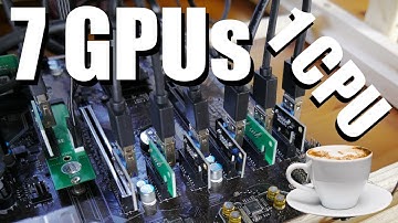 7 GPU Crypto Mining Rig With M.2 PCIe Slot Adapter