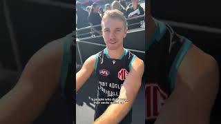 why are they all talking about socks #pafc #footy #afl