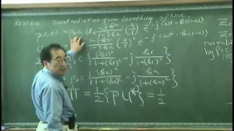 [Lecture 17-1: Radiation of a trembling sphere] Introduction to Acoustics by Yang-Hann Kim