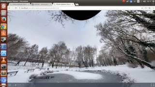 Ubuntu 16.04 - Display image 360 degree (photospehere) on localhost with photosphere viewer screenshot 1
