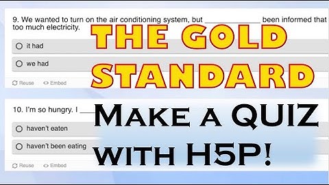🧑‍🎓How to make a multiple-choice quiz using h5p. Multilingual subtitles. 👀