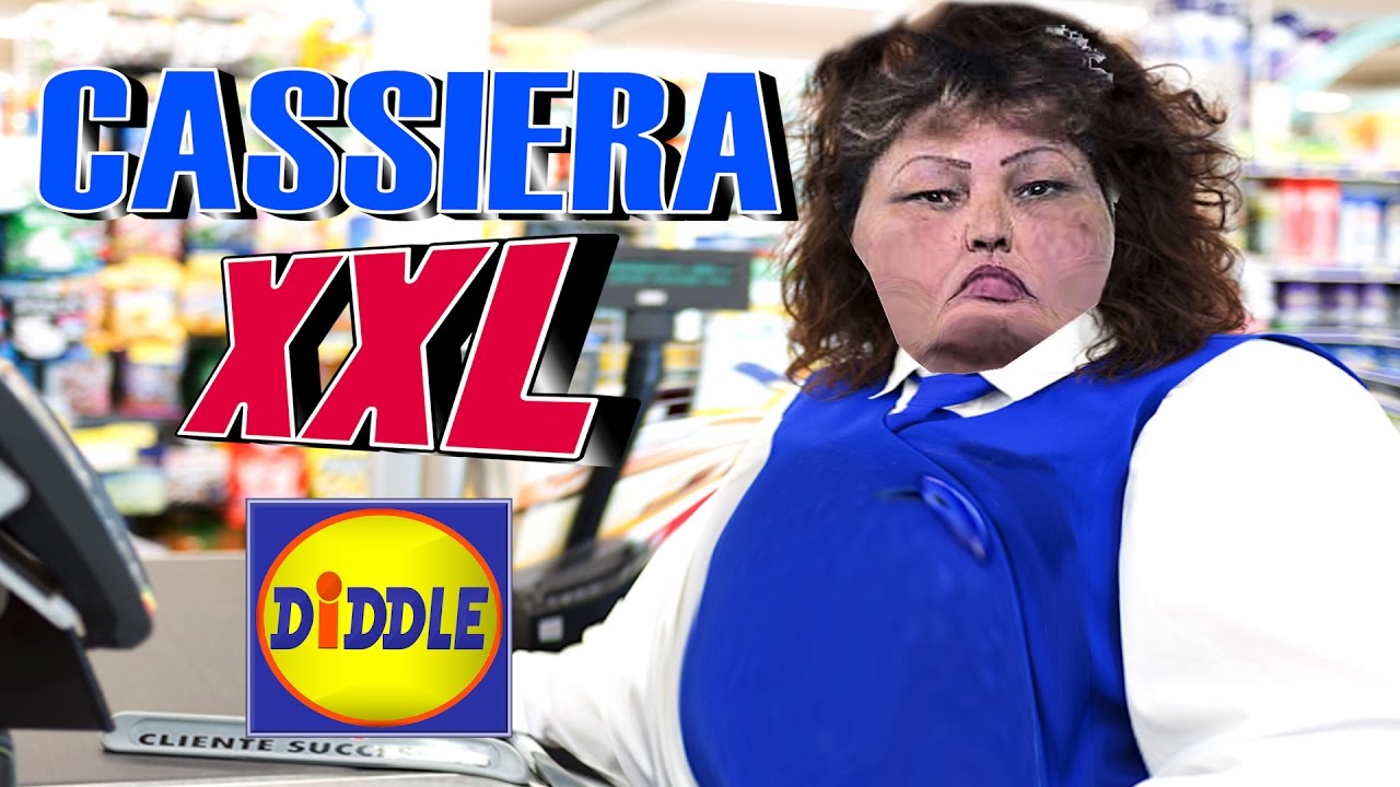Offerte Super Sabato XXL da Diddle - parodia cassiera LIDL