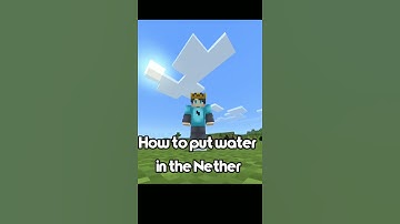 #Minecraft How to Put Water in the Nether #shorts
