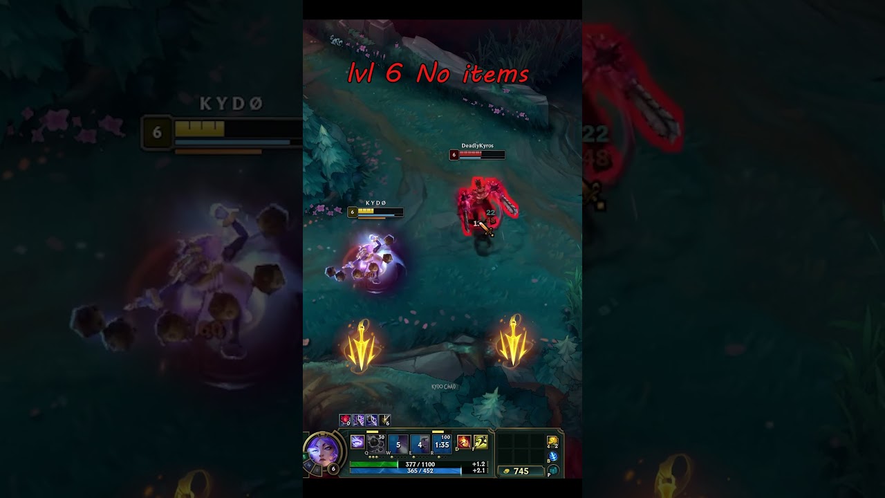 Yunara vs Draven - lvl 6 No Items - Who Wins 