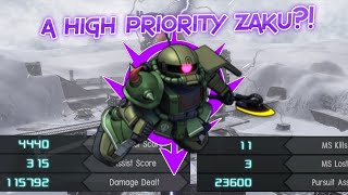 GBO2 High Mobility Zaku Ground Type: A high priority Zaku?!