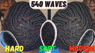 540 Waves Brush Angles | HOW TO USE HARD, MEDIUM & SOFT BRUSH💯🌊 screenshot 5