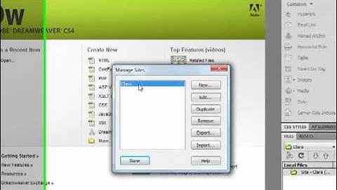 Dreamweaver FTP Set up