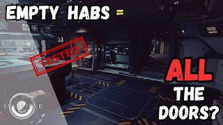 Starfield TESTS | Do Empty Habs spawn ALL the Doors? [Beta]