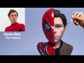 Sculpting spiderman tom holland handmade from polymer clay  kays clay