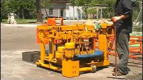 QT40 3 hydraulic mobile block machine egg laying concrete hollow blocks making machine