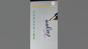 cursive style Subscribers name#calligraphy #viral #cursive #shorts @SAMYAKARTS
