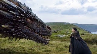 Jon conoce a Drogon | Juego de Tronos 7x05 Español HD