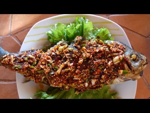 Korean style fried snapper with seasoning sauce/ 생선구이 양념잠