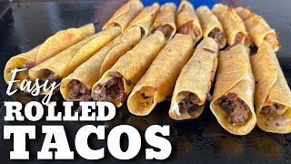 Rolled Tacos on the Griddle