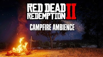 Calming Campfire | Relaxing Red Dead Redemption 2 Ambience & Nature Sounds