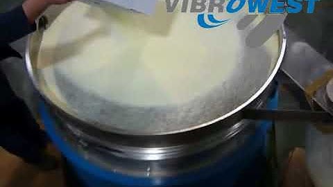 Circular Vibrating Screener mod. MR with Elastomeric Balls Anti-Blinding Device - Milk powder