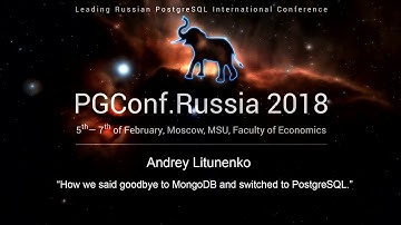 How we said goodbye to MongoDB and switched to PostgreSQL | Andrey Litunenko