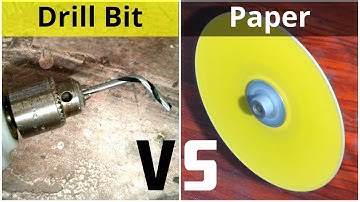 Cutting Drill Bit with Paper